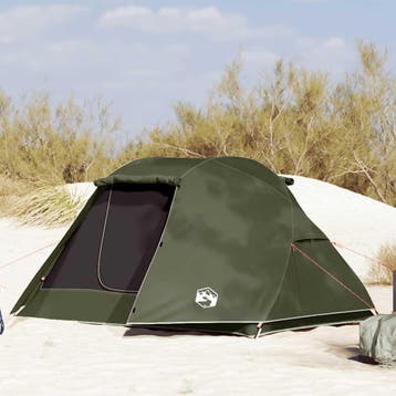 vidaXL Vistent 3-persoons olijfgroen waterdicht, Caravans en Kamperen, Verzenden, Nieuw