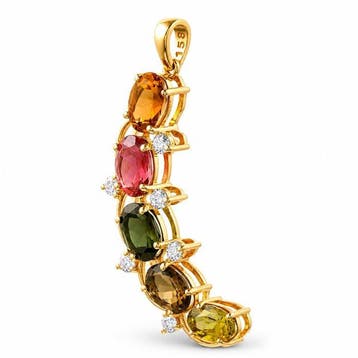 Zonder minimumprijs - Hanger - 14 karaat Geel goud - 2.90ct.