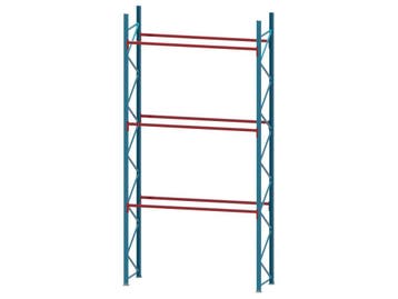 Palletstelling - 2 staanders 5150x1050mm - Tot. lengte: 3m10, Articles professionnels, Ophalen of Verzenden