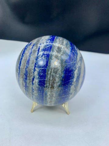 Prachtige lapis lazuli Bol - Hoogte: 97 mm - Breedte: 97 mm-