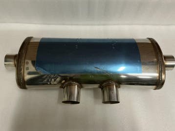MAX Spiral Straight Flo Performance rvs uitlaat demper 2,5, Ophalen of Verzenden, Nieuw