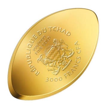 Tsjaad. 3000 Francs 1/1000 oz 999 Fine Gold 3000 CFA Francs