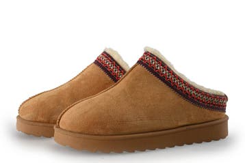 Nelson Pantoffels in maat 38 Cognac, Verzenden, Pantoffels of Sloffen