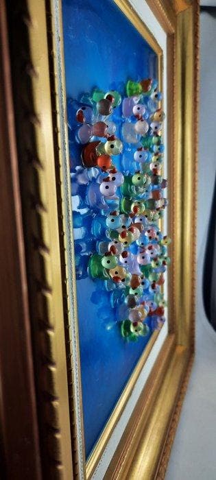 Guy-philippe Bruhammer - 3D POP ART  LOVE GLOW, Antiquités & Art
