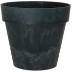 Bloempot Bloemenvaas Ibiza betonlook loodlook Zwart 12 cm, Huis en Inrichting, Nieuw