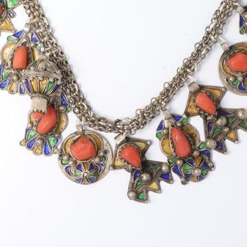 Berber. .900/1000 Zilver. - Statement ketting