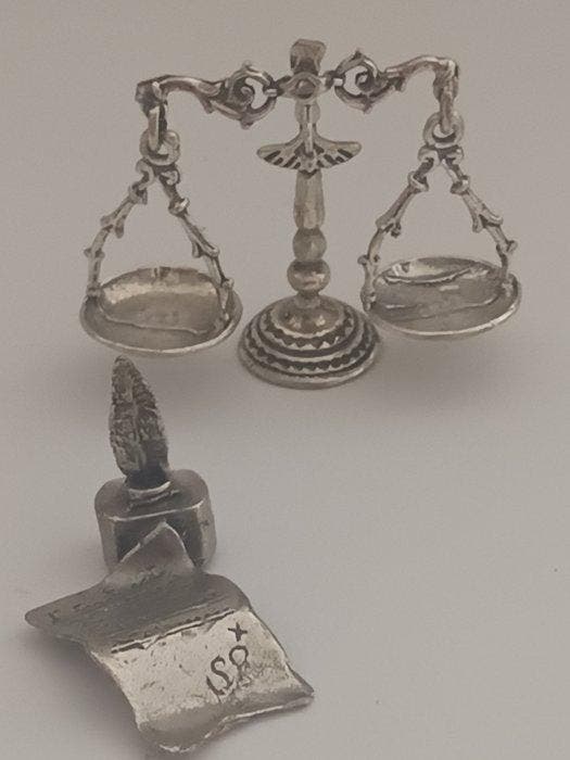 Bureauset - Zilver, Antiek en Kunst, Antiek | Zilver en Goud