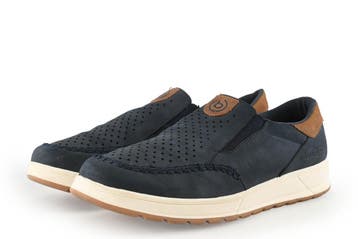 Bugatti Instappers in maat 40 Blauw, Kleding | Heren, Schoenen, Bugatti, Overige typen, Zo goed als nieuw, Verzenden