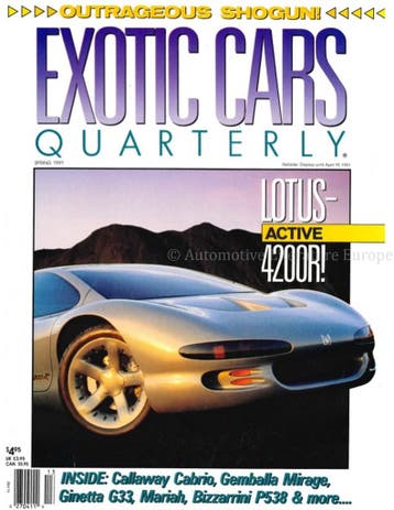 1991 ROAD AND TRACK EXOTIC CARS QUARTERLY VOL.2, NR.1, Nieuw