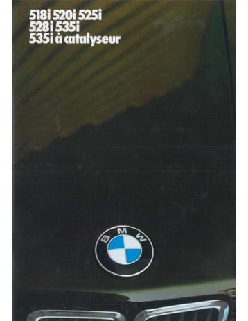 1984 BMW 5 SERIE BROCHURE NEDERLANDS, Ophalen of Verzenden