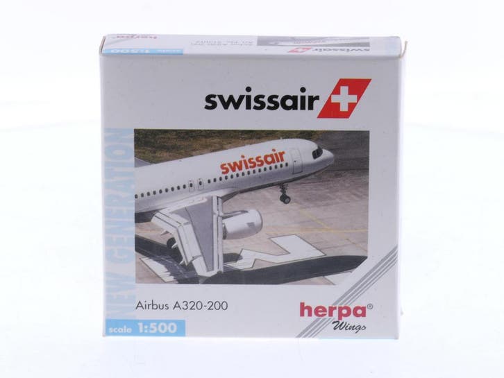 Schaal 1:500 Herpa 513012 Airbus 320-200 Swissair Reg. NA..., Hobby & Loisirs créatifs, Modélisme | Avions & Hélicoptères, Enlèvement ou Envoi