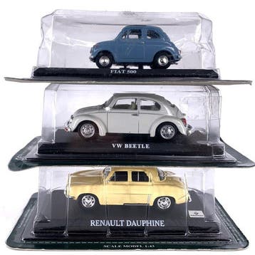 1:43 - Modelauto (3) - 3 official collectible models - VW