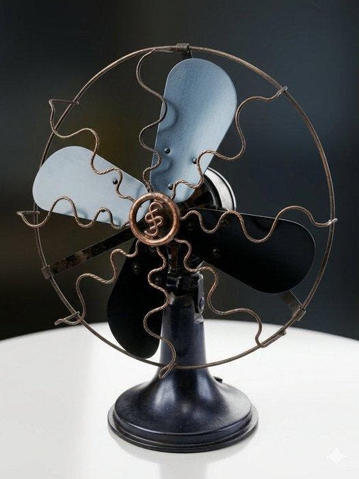 Elektrische ventilator - wrijven - Siemens-ventilator, Antiquités & Art, Antiquités | Assiettes décoratives & Carrelages