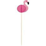 Cocktailprikkers Flamingo 19cm 10st, Verzenden, Nieuw