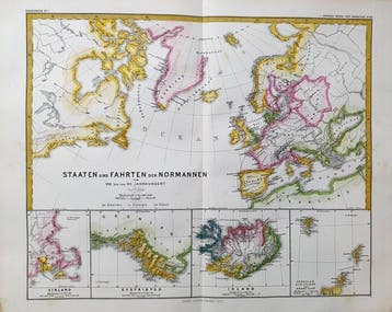 World Map - Amérique du Nord / Islande; K. V. Spruner -