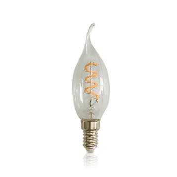 LED - filament - e14 - kaars - tip - dimbaar - clear - 4w, Verzenden, Nieuw