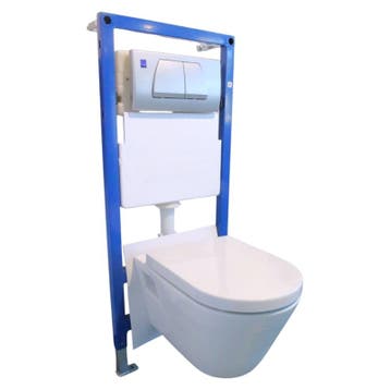Hangtoilet wit keramiek, Nieuw, Overige typen