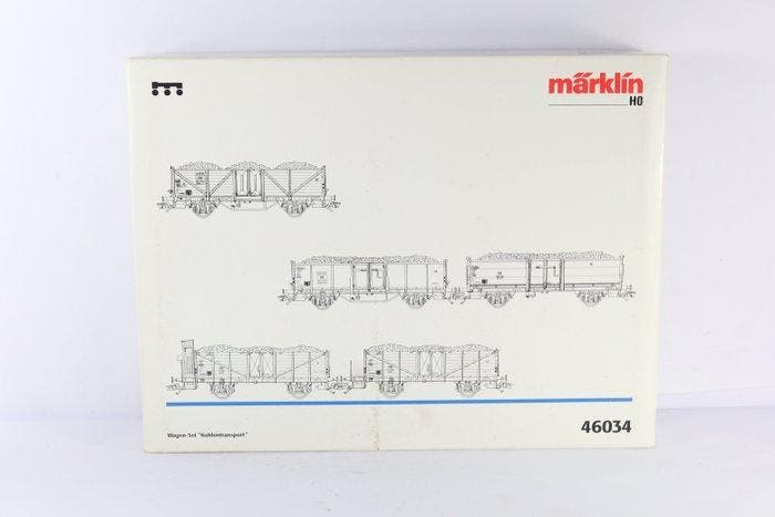 Märklin H0 - 46034 - Modeltrein goederenwagonset (1) -, Hobby en Vrije tijd, Modeltreinen | H0