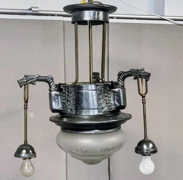 Lamp - Metaal, Messing - Art Deco op zijn best, Antiquités & Art, Art | Objets design