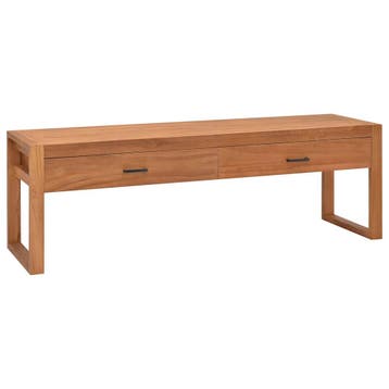 vidaXL Tv-meubel 140x40x45 cm teakhout, Verzenden