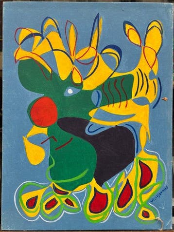 Victor Vic-Daumas (1909-2002) - Surréalisme naïf - Le Roi