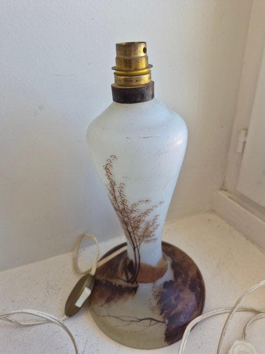 François-Théodore Legras - Lamp - Glas, Antiquités & Art, Art | Objets design