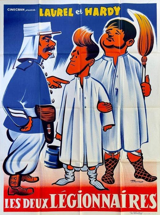 Bohle - Laurel & Hardy - Les Deux Légionnaires (French Large, Verzamelen, Film en Tv