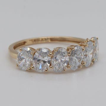 Zonder minimumprijs - Ring - 14 karaat Geel goud - 2.32ct., Nieuw