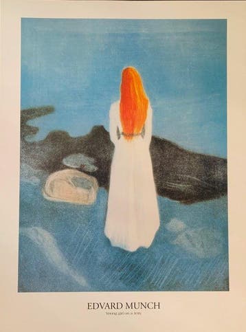 Edvard Munch - Young Girl on a Jetty - Artprint - 80 x 60 cm