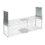 Vossenval steenmarterval hoekvormige vangkooi levend vangend