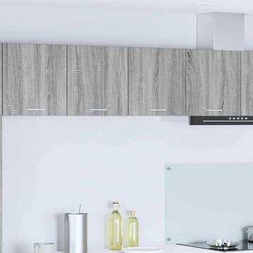 vidaXL Hangkast met opslag Grijs Sonoma 80 x 31 x 40 cm, Verzenden