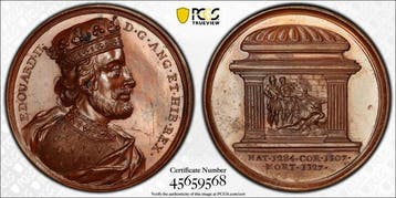 Verenigd Koninkrijk. Edward II. Medal 1731 - Jean Dassier -