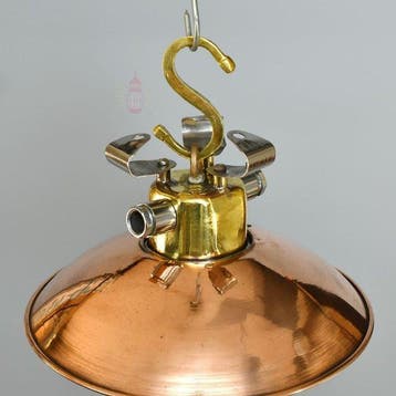 Wandlamp - Messing, Glas - Industrieel kooi-lamp