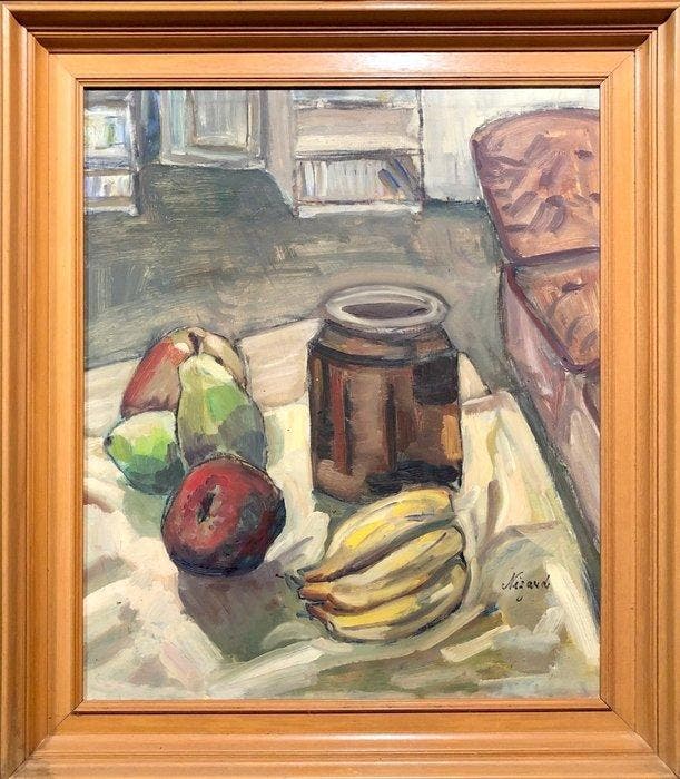 École française (XX) - Le Pot de Miel, Antiek en Kunst, Kunst | Schilderijen | Klassiek