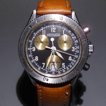 Hamilton - 8802 Chronograph - Unisexe - 1980-1989, Nieuw