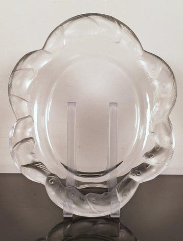 Plateau décoratif - Lalique - Piriac - France, Antiquités & Art