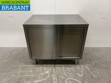 RVS Profinox Werkkast 2 Schuifdeuren 100 x 70 x 87 cm Horeca, Ophalen of Verzenden, Nieuw in verpakking