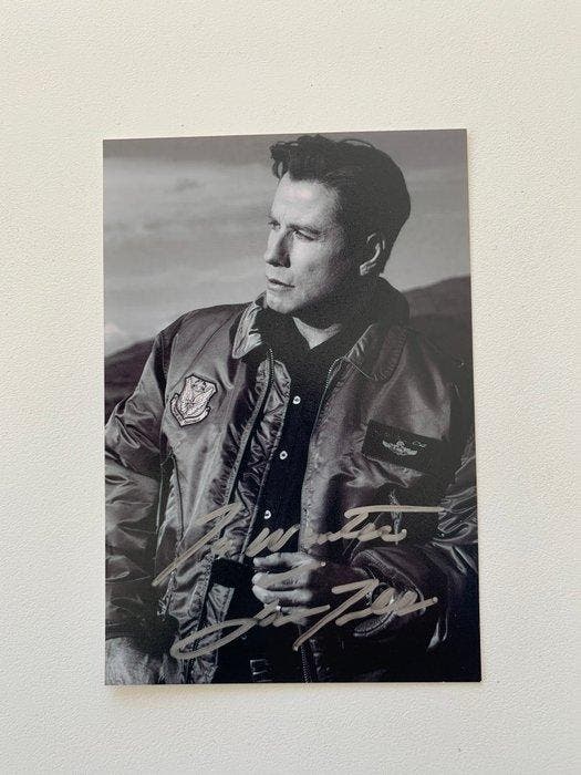 Pulp Fiction - John Travolta - Nice signed photograph, Collections, Cinéma & Télévision