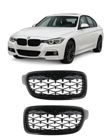 Grillen set | Nieren | geschikt voor BMW 3-serie F30 | 2012-, Auto-onderdelen, Verzenden, Nieuw, BMW