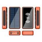 Qi Draadloze Solar Powerbank met 4 Poorten 80.000mAh -, Verzenden, Nieuw, Stuff Certified®