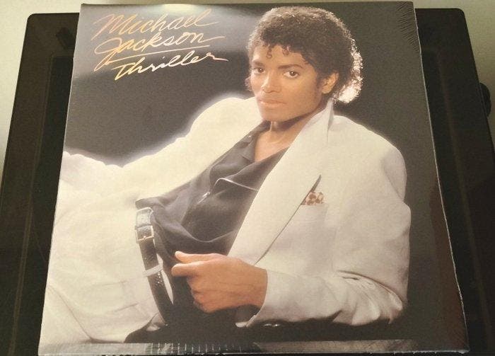 Michael Jackson - Thriller & Bad - LP albums (meerdere, CD & DVD, Vinyles Singles