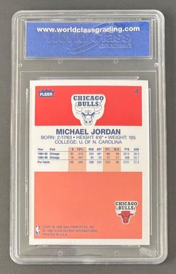 1996/97 Fleer Decade of Excellence Michael Jordan #4 - WCG