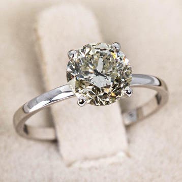 Zonder minimumprijs - Ring - 18 karaat Witgoud - 2.06ct. tw., Nieuw
