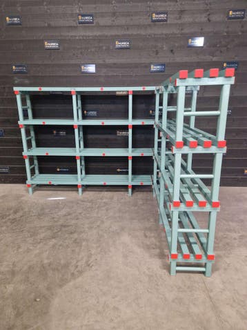 Stelling | rek | Rea | hoekmodel | 2x213cm | horeca, Gebruikt