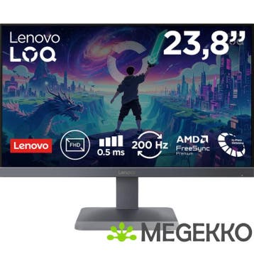Lenovo LOQ 24-10 24  Full HD 200Hz IPS Gaming Monitor, Verzenden