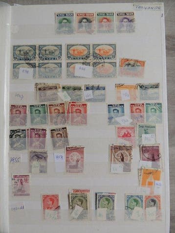 Thailande - Corée - Collection / Lot fourni en classeurs, Postzegels en Munten, Gestempeld