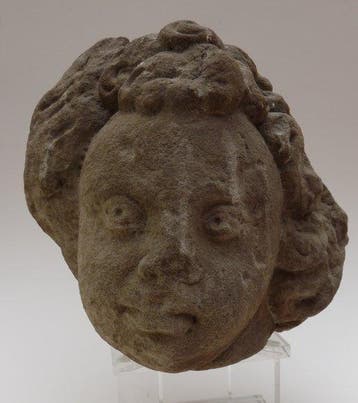 Post medieval Sandstone Early to Mid-18th Century Head of a