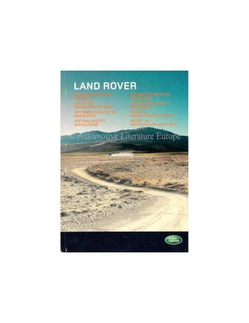 2001 LAND ROVER AUDIO- EN NAVIGATIESYSTEMEN INSTRUCTIEBOEK.., Ophalen of Verzenden