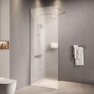 Douchewand Florida 70 x 200 cm Chroom – Inloopdouche 8 mm, Verzenden, Nieuw