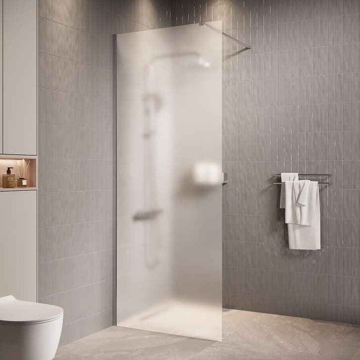 Douchewand Florida 70 x 200 cm Chroom – Inloopdouche 8 mm, Bricolage & Construction, Sanitaire, Envoi